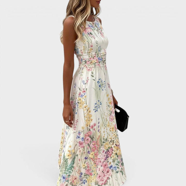 Janice – Floral Midi Dress