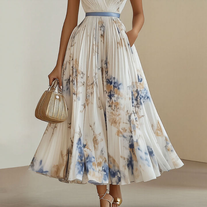 Judith – Elegant Pleated Maxi Dress