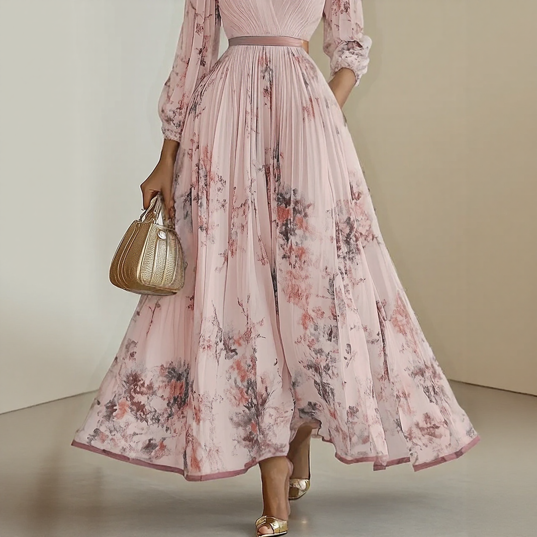Judith – Elegant Pleated Maxi Dress