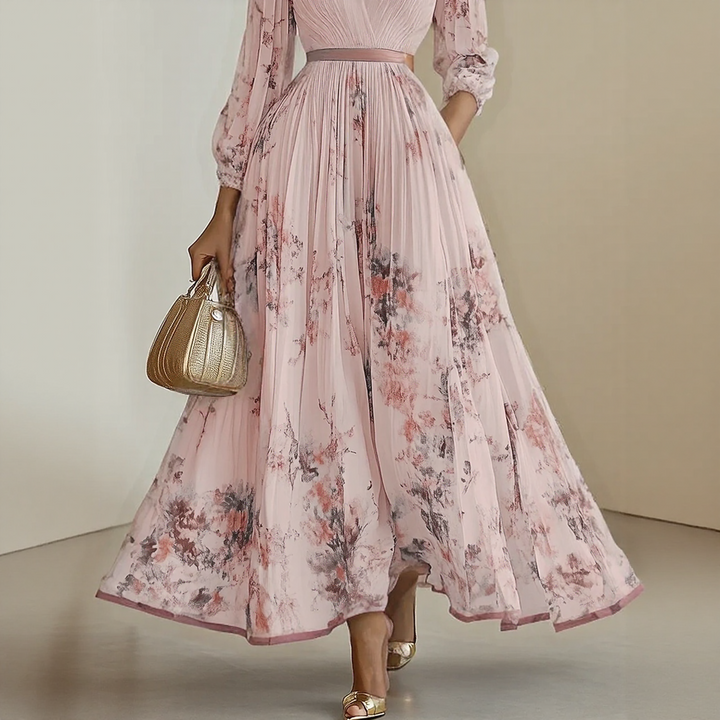 Judith – Elegant Pleated Maxi Dress