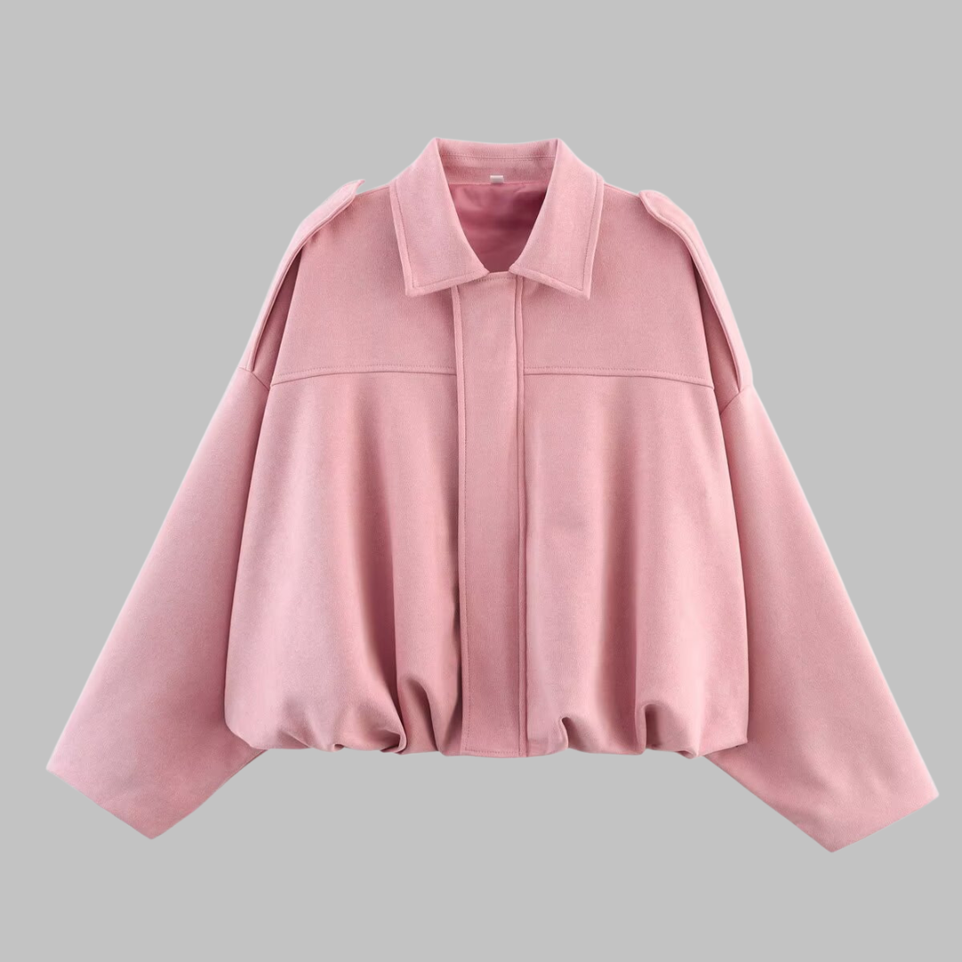 Eugenia – Relaxed Drop Shoulder Collared Jacket