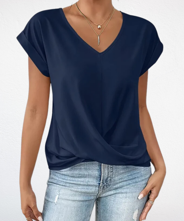 Deirdre – Stylish V-Neck Top