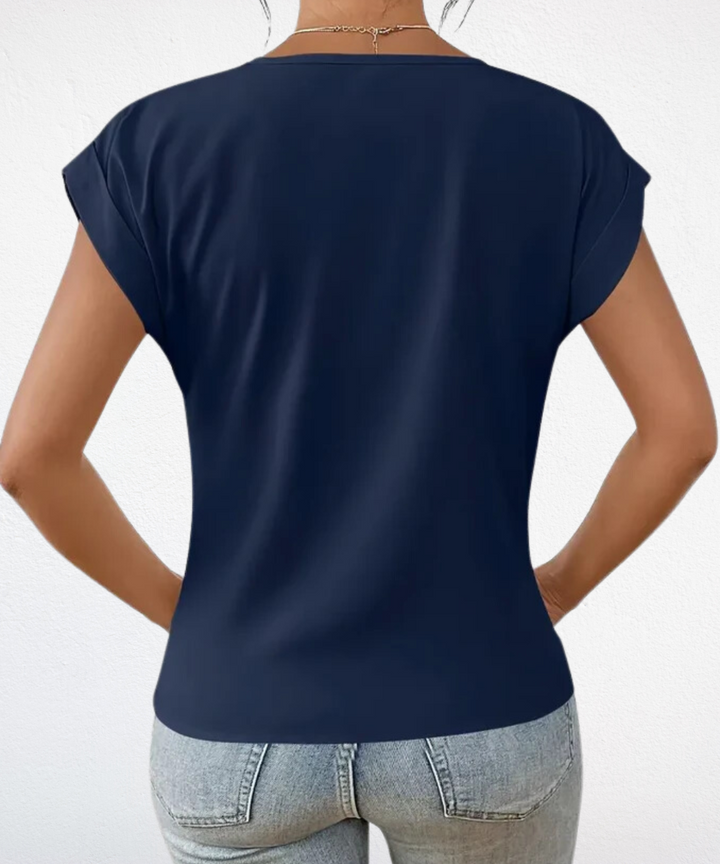 Deirdre – Stylish V-Neck Top