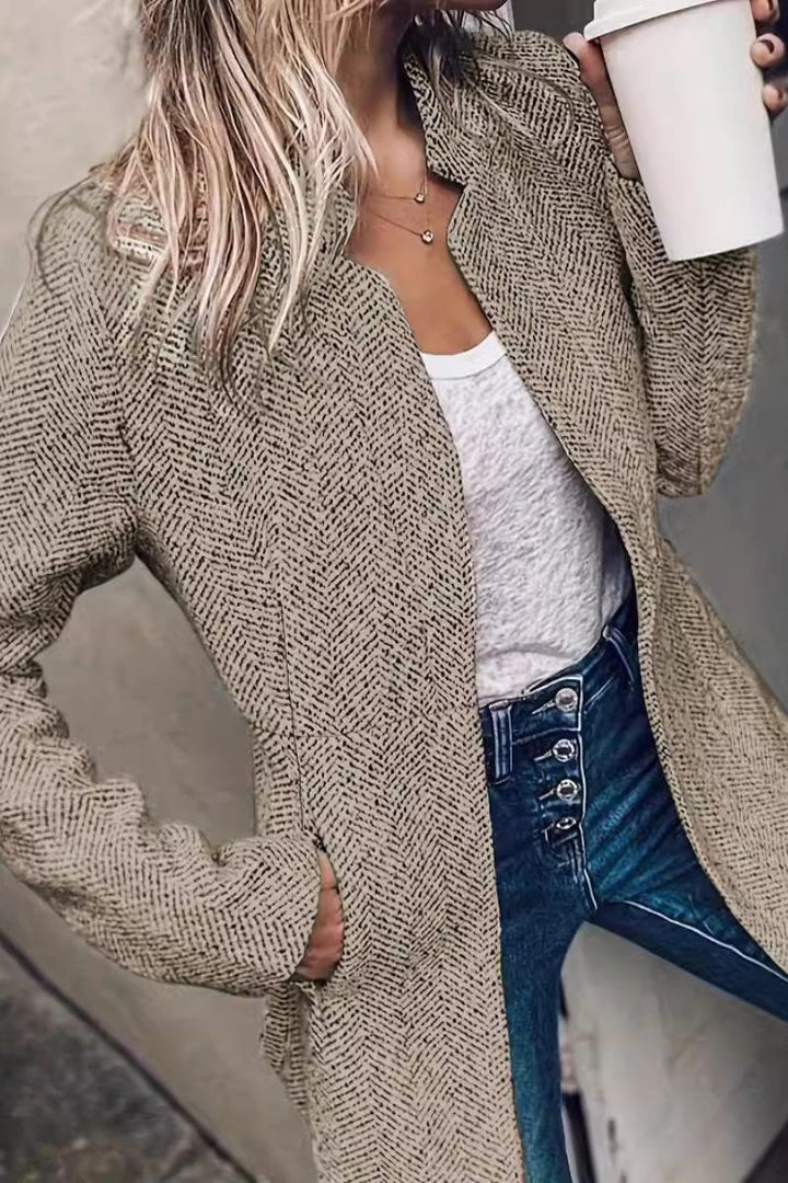 Gilda – Classy Long Sleeve Button Down Jacket