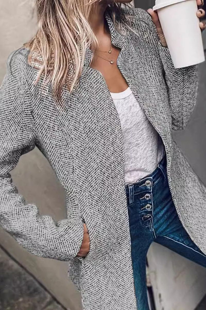 Gilda – Classy Long Sleeve Button Down Jacket