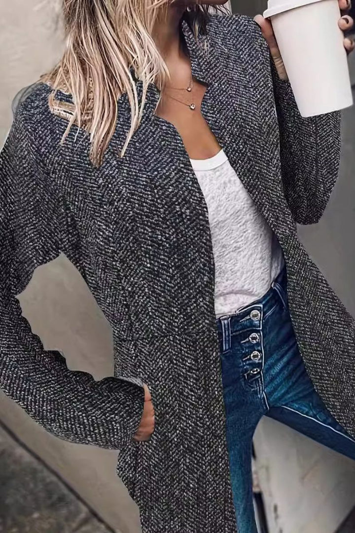 Gilda – Classy Long Sleeve Button Down Jacket