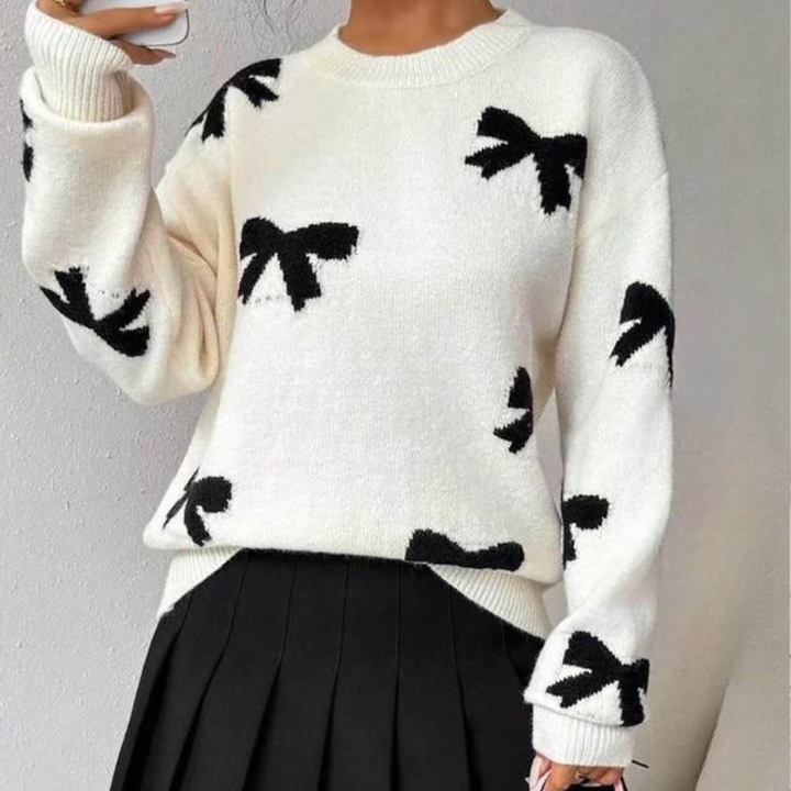 Jill – Casual Long Sleeve Round Neck Sweater
