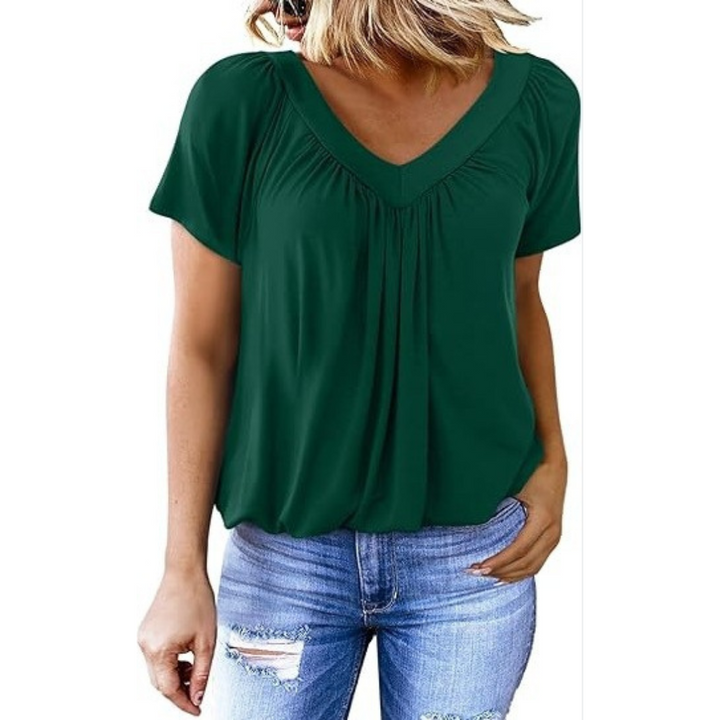 Kathleen – Casual V-Neck Top