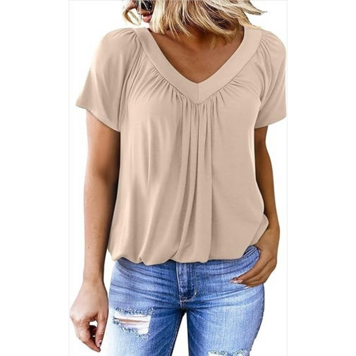 Kathleen – Casual V-Neck Top