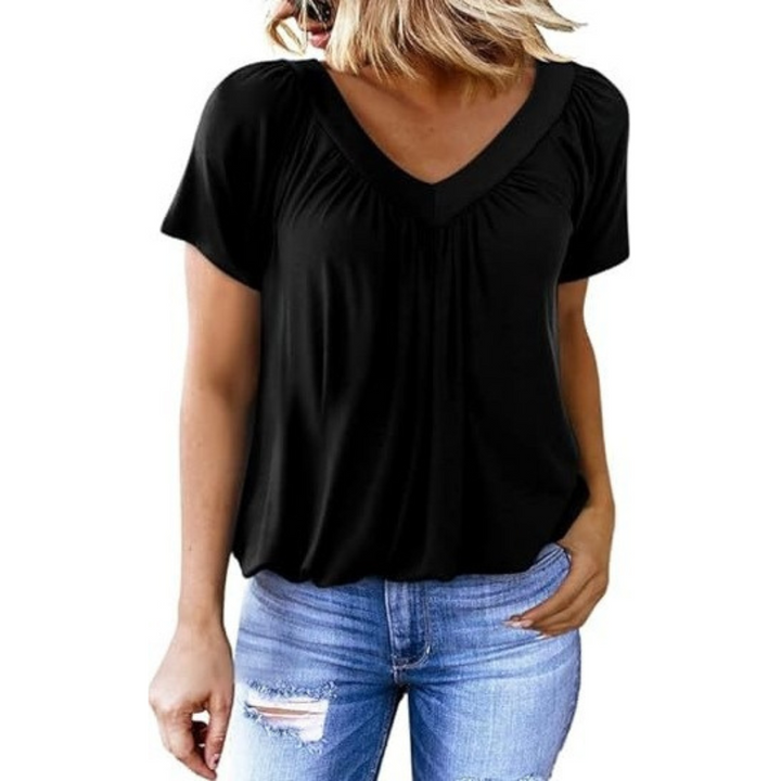 Kathleen – Casual V-Neck Top