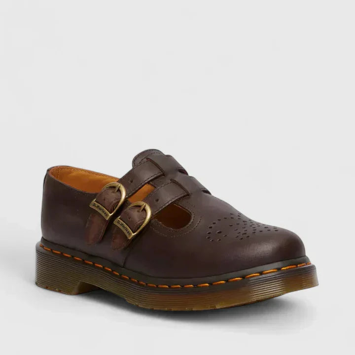 Lynda – Double Buckle Mary Jane Flats