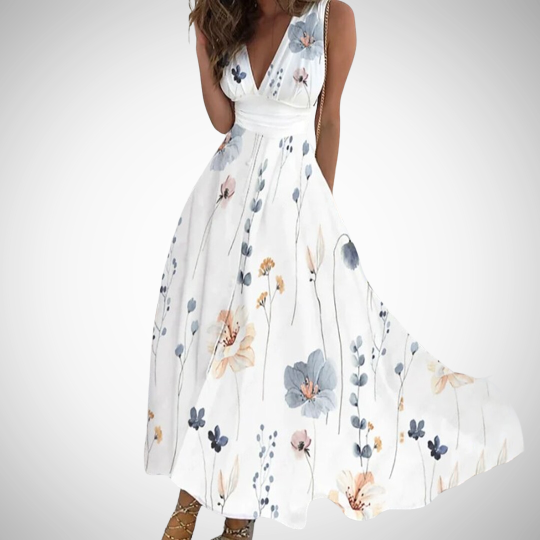 Mavis – Timeless Floral Maxi Dress