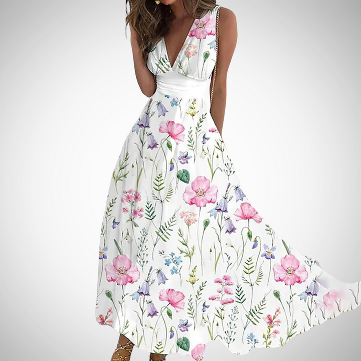 Mavis – Timeless Floral Maxi Dress
