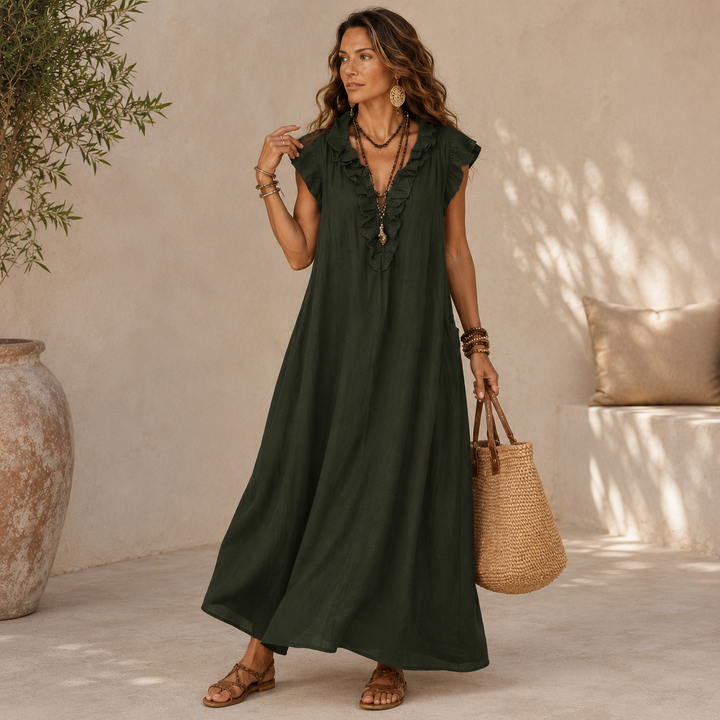 Eileen – Relaxed Ruffle Maxi Dress