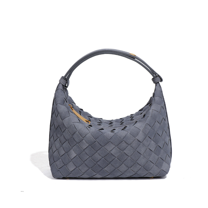 Angela – Matte Woven Structured Handbag
