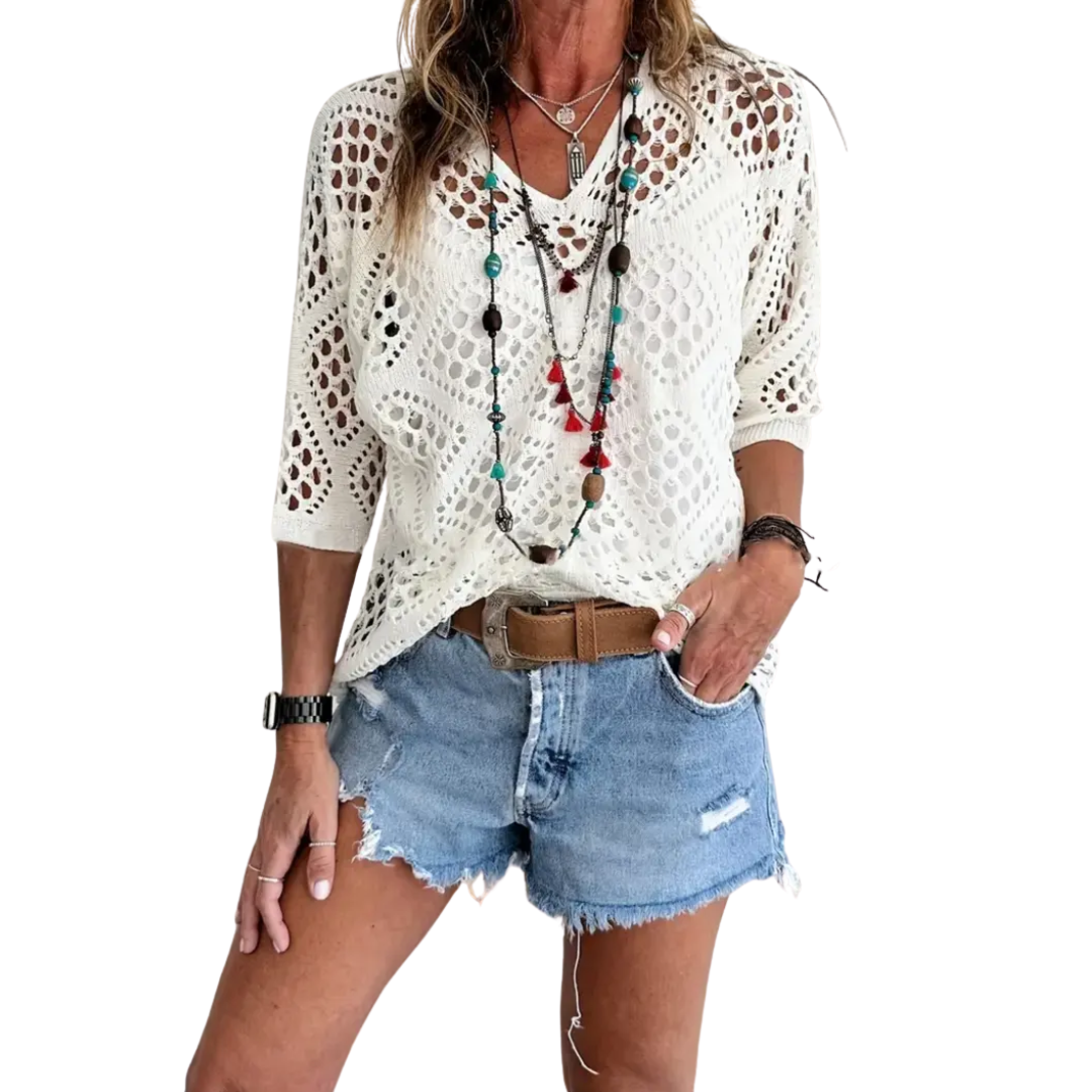Jean – Breezy Crochet Batwing Top
