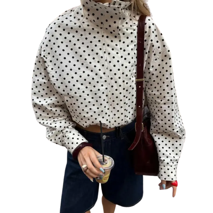 Darcy – Polka Dot Long Sleeve Jacket