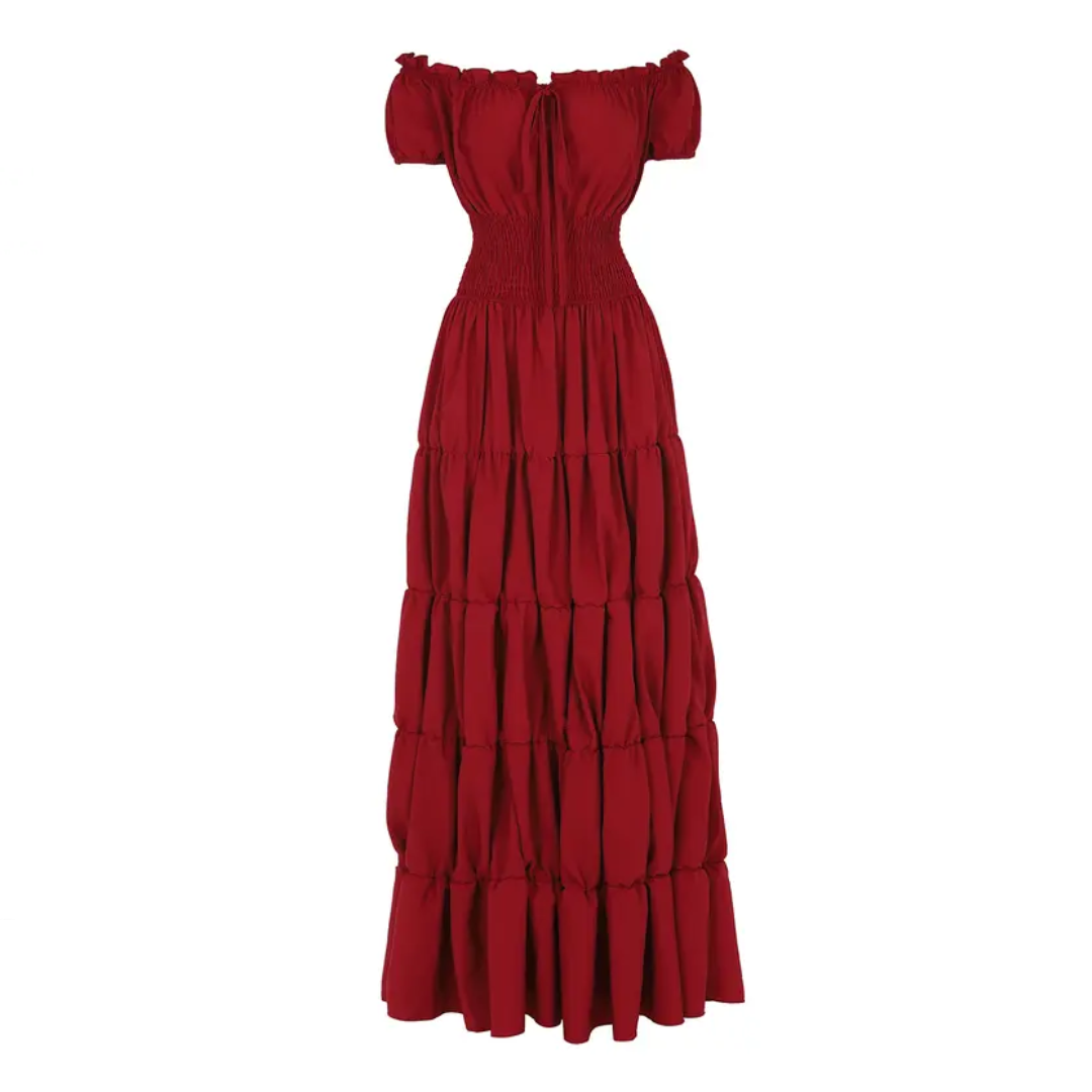 Josie – Medieval Renaissance Smocked Waist Dress