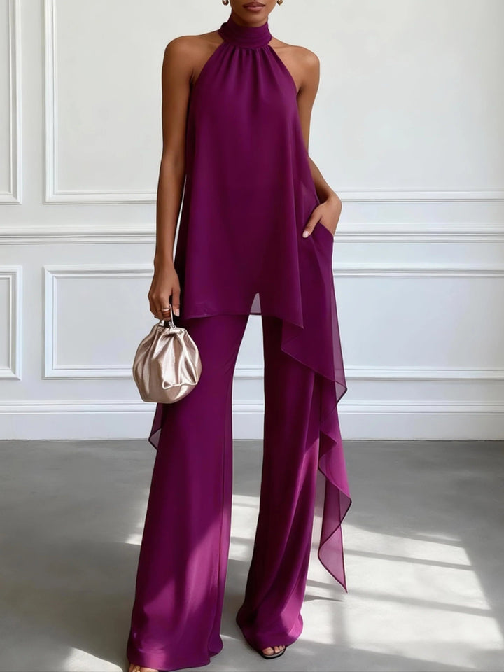 Cheryl – Elegant Halter Set