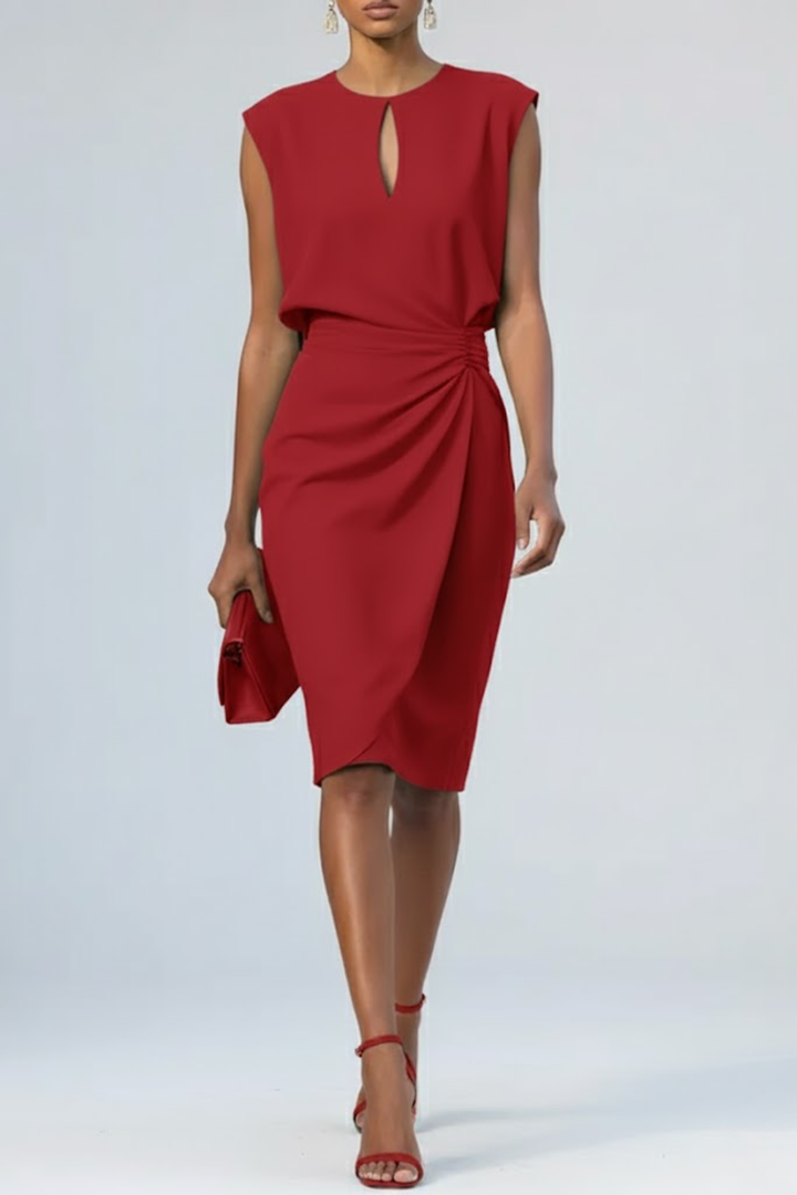 Sandra – Draped Midi Dress