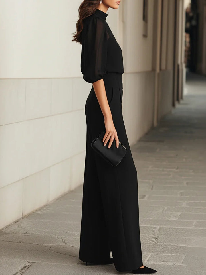 Annette – Elegant Wide Leg Trouser Set