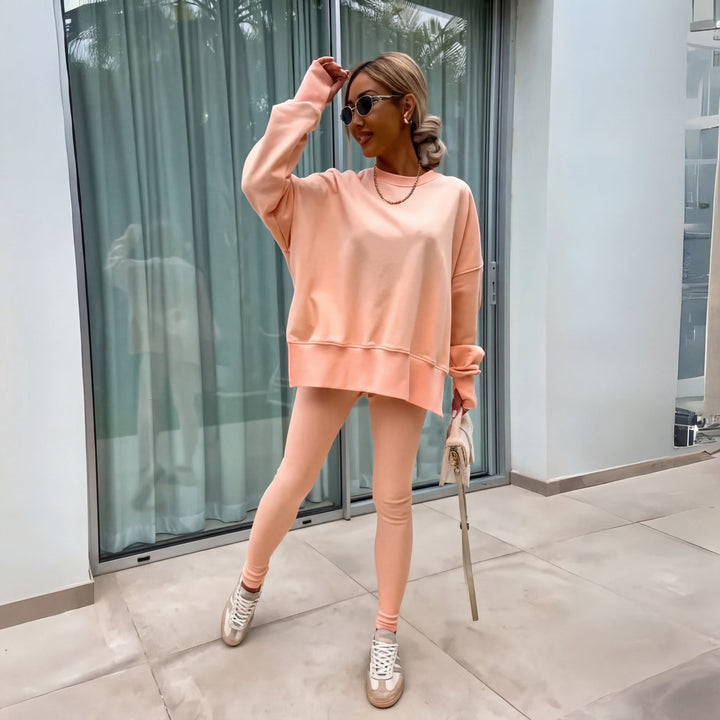 Eileen – Casual Long Sleeve Sweatshirt And Pants Set