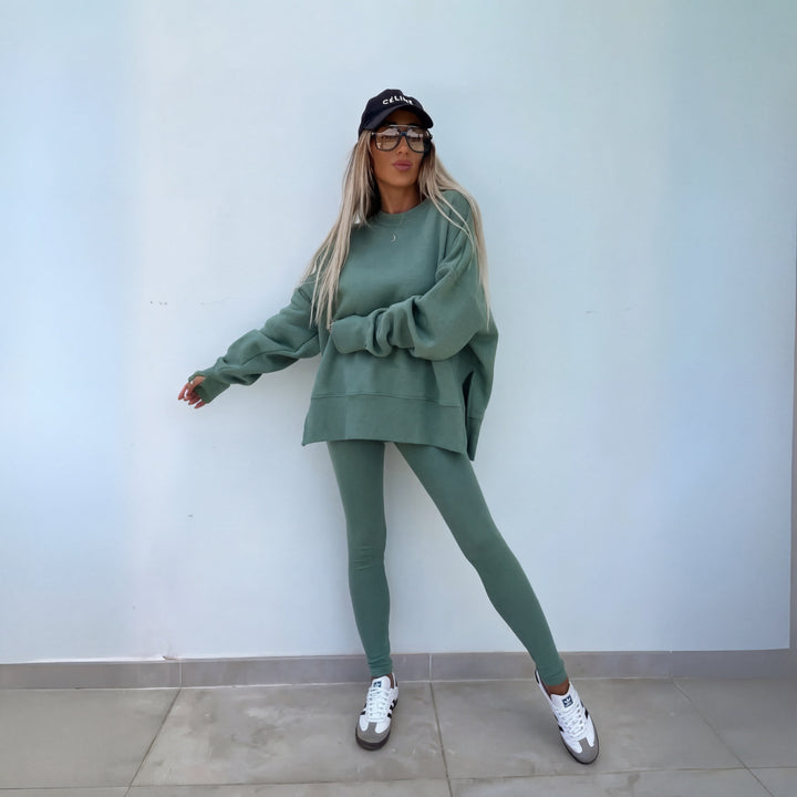 Eileen – Casual Long Sleeve Sweatshirt And Pants Set