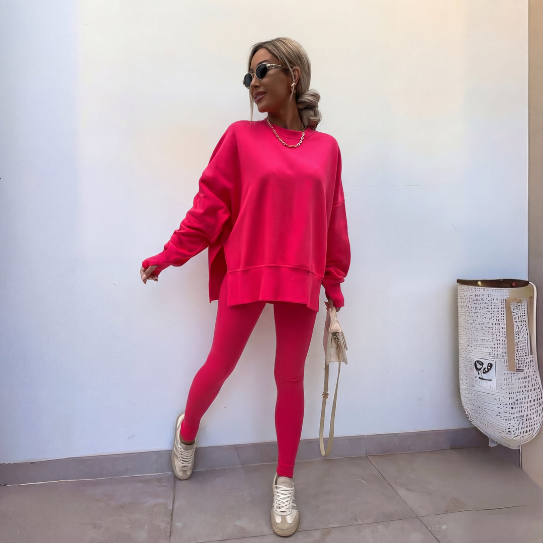 Eileen – Casual Long Sleeve Sweatshirt And Pants Set