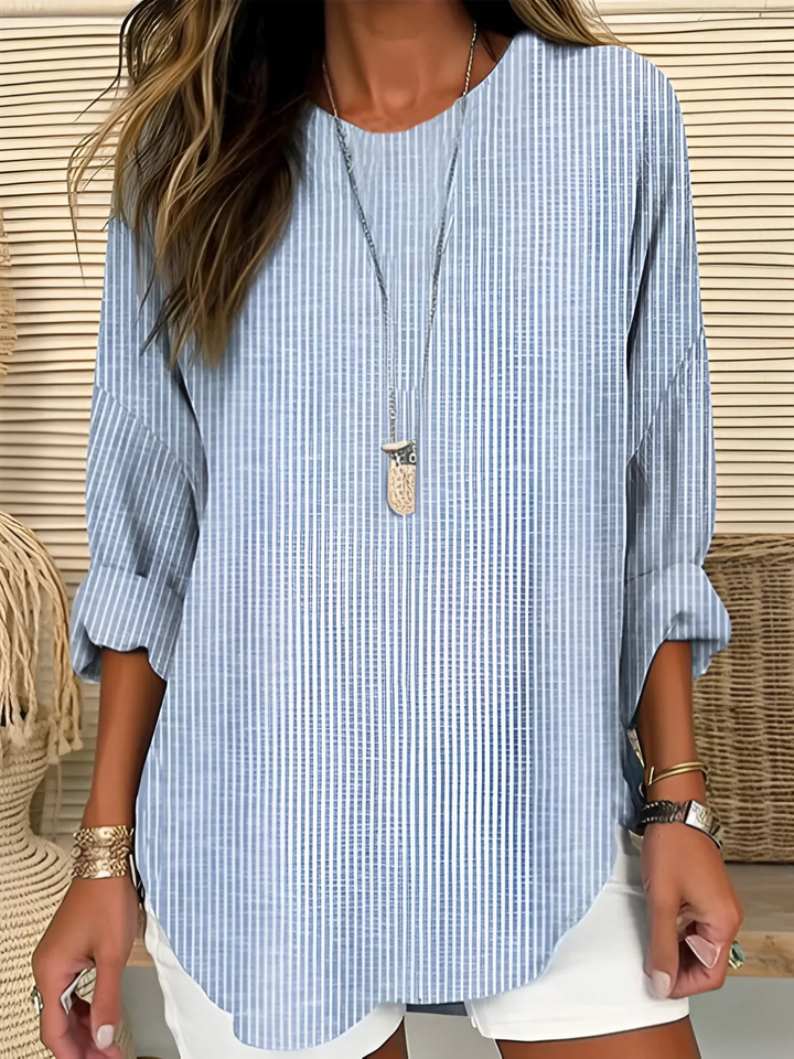 Rosa – Trendy Striped Blouse