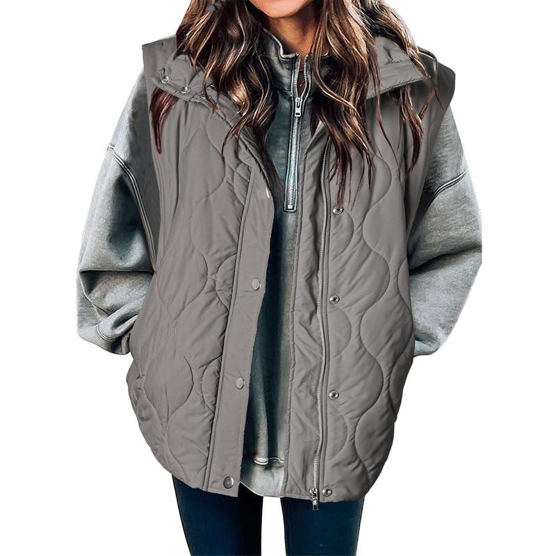 Libby – Casual Quilted Oversized Lightweight Puffer Vest