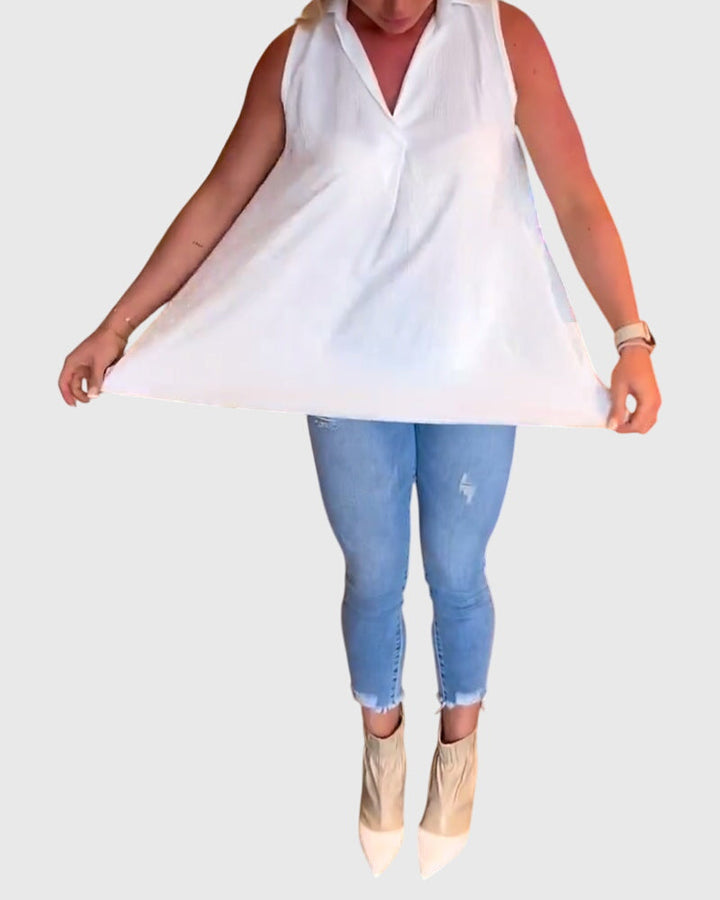 Rosamund – Sleeveless Blouse