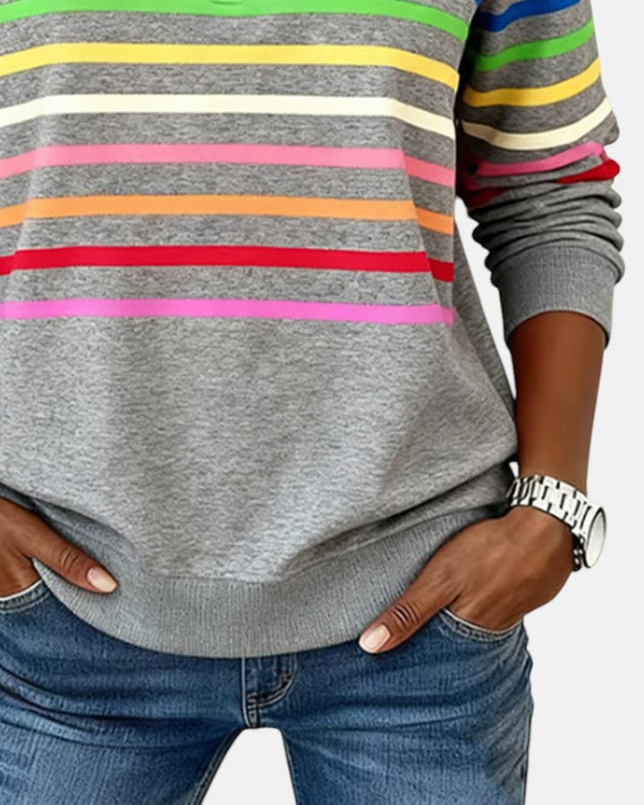 Barbara – Comfortable Striped Jumper