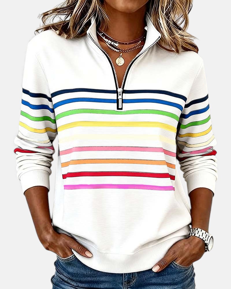 Barbara – Comfortable Striped Jumper