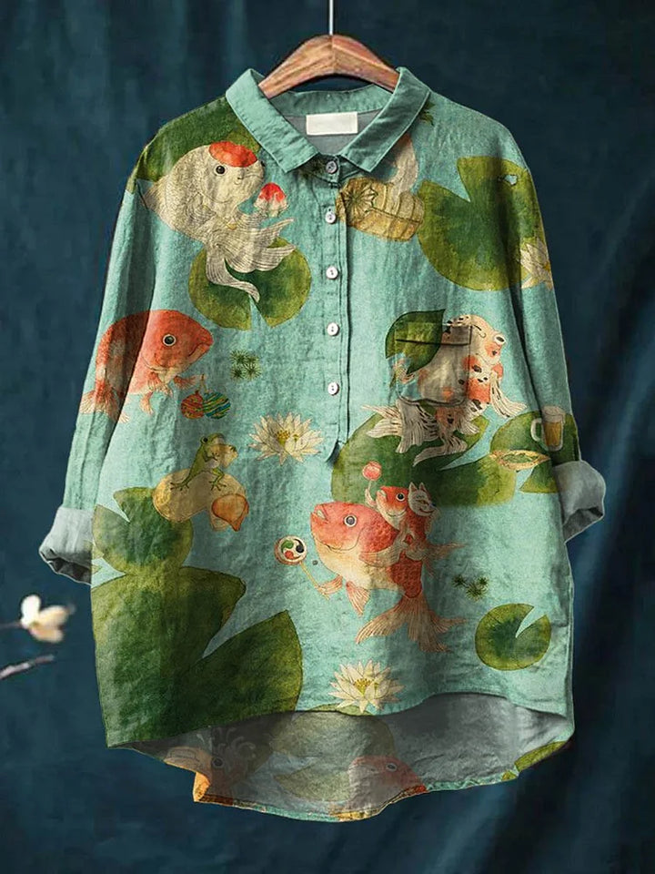 Claudia – Fish Art Shirt