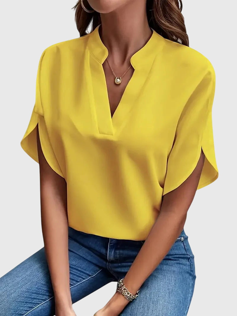 Suzanne – Soft Elegant V-Neck Shirt