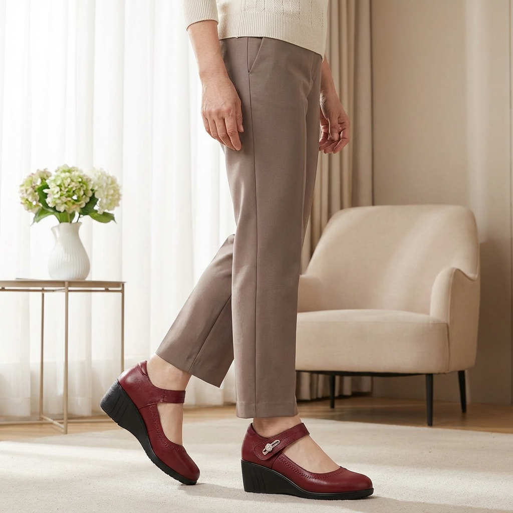 Lydia – Mary Jane Wedge Comfort Shoes