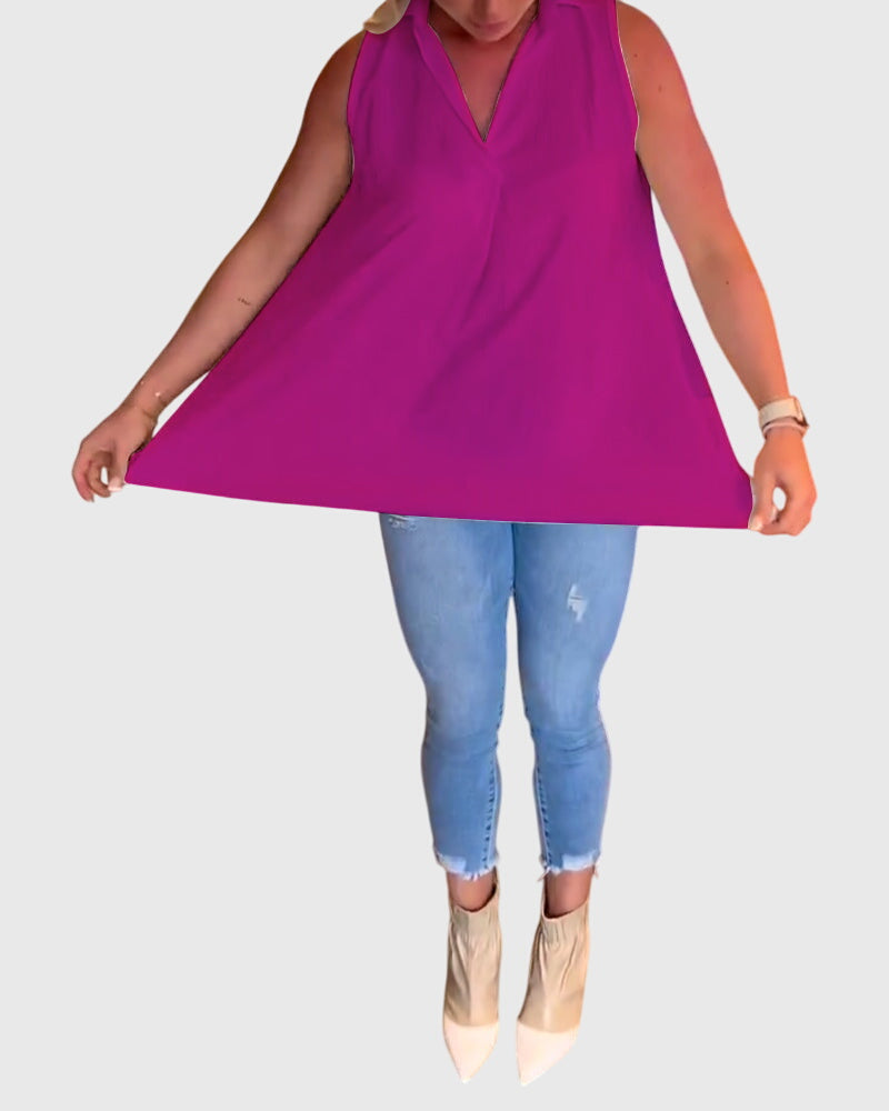 Rosamund – Sleeveless Blouse