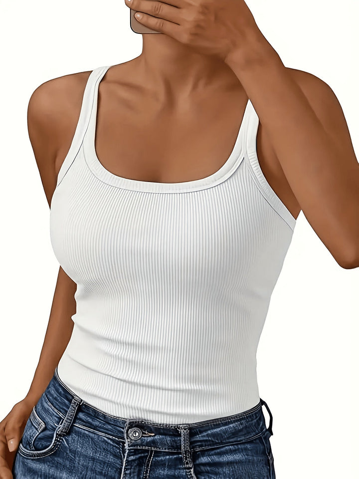 Harriet – Ribbed Sleeveless Tank Top Set