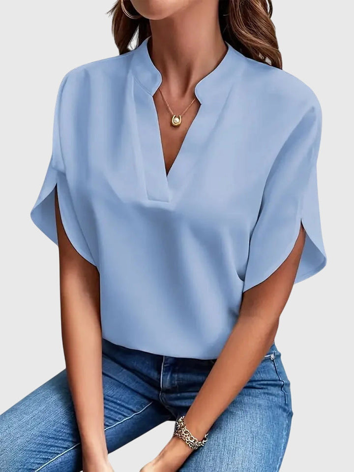 Suzanne – Soft Elegant V-Neck Shirt