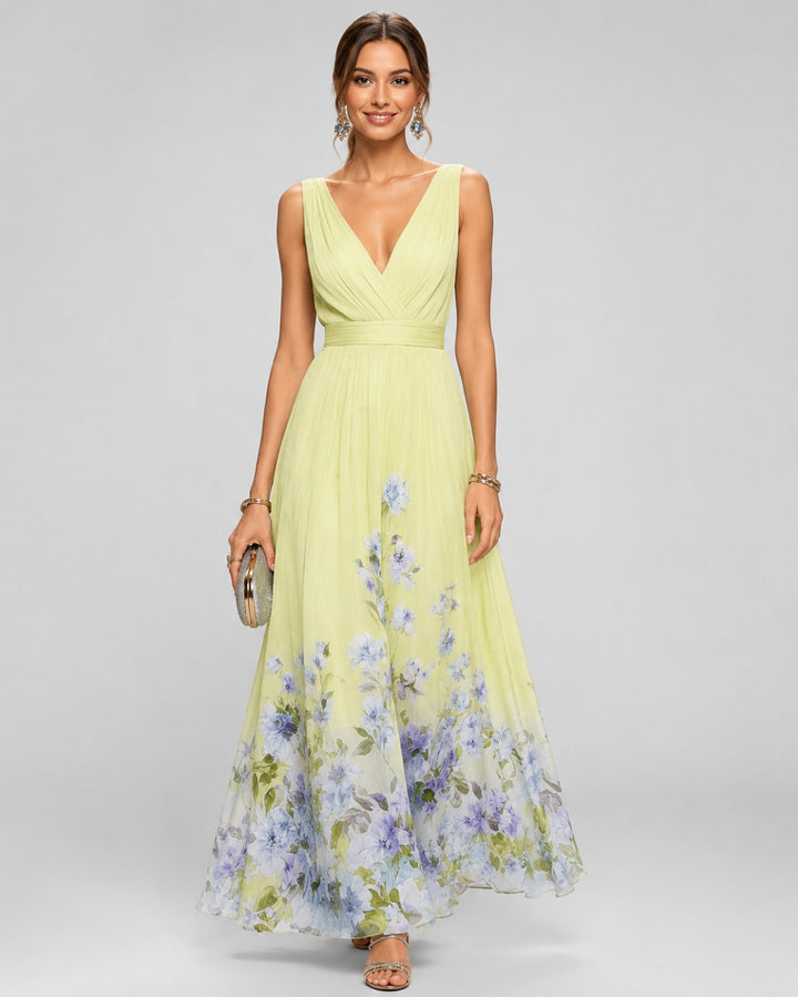 Gillian – Sleeveless A-Line Maxi Dress