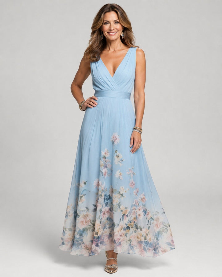 Gillian – Sleeveless A-Line Maxi Dress