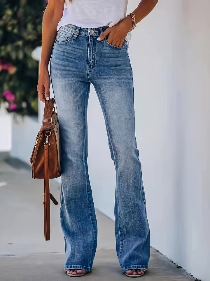 Cynthia – Comfortable High-Waist Vintage Flared Jeans