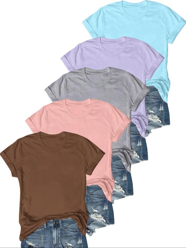 Olive – Casual Short Sleeve Tee Pack of 5