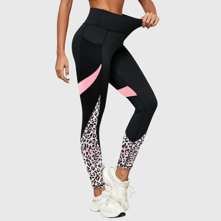 Nadya – High-Waisted Printed Workout Pants