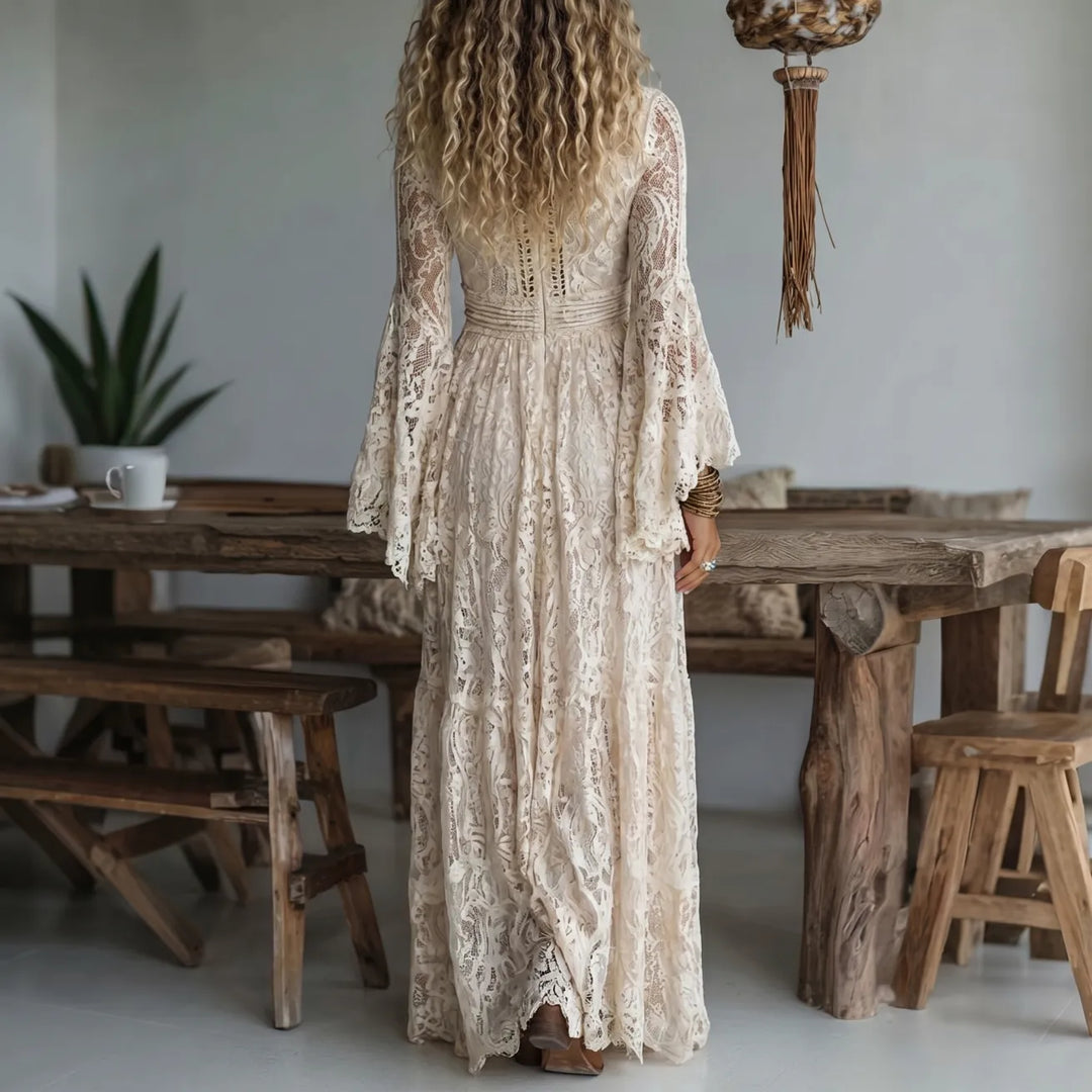 Gwyneth – Boho Lace Maxi Dress