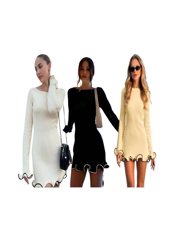 Jean – Stylish Puff Sleeve Mini Dress