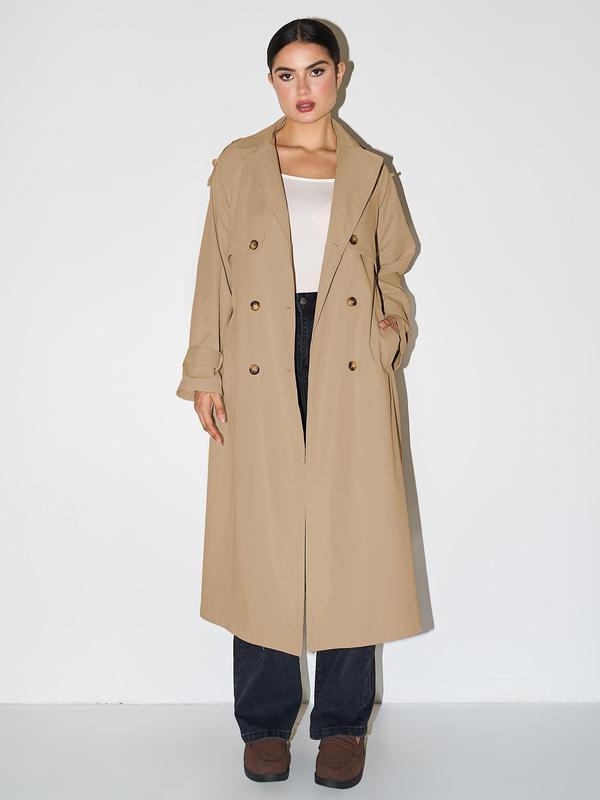 Mavis – Elegant Double Breasted Warm Winter Trench Coat