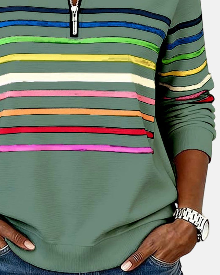 Barbara – Comfortable Striped Jumper