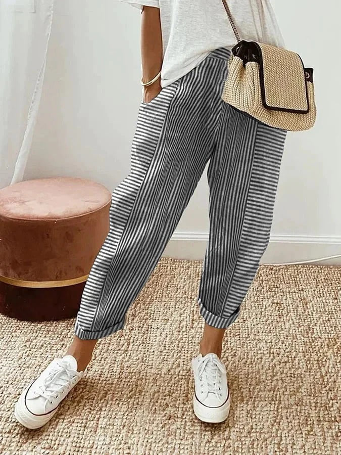 Sylvia – Striped Trousers