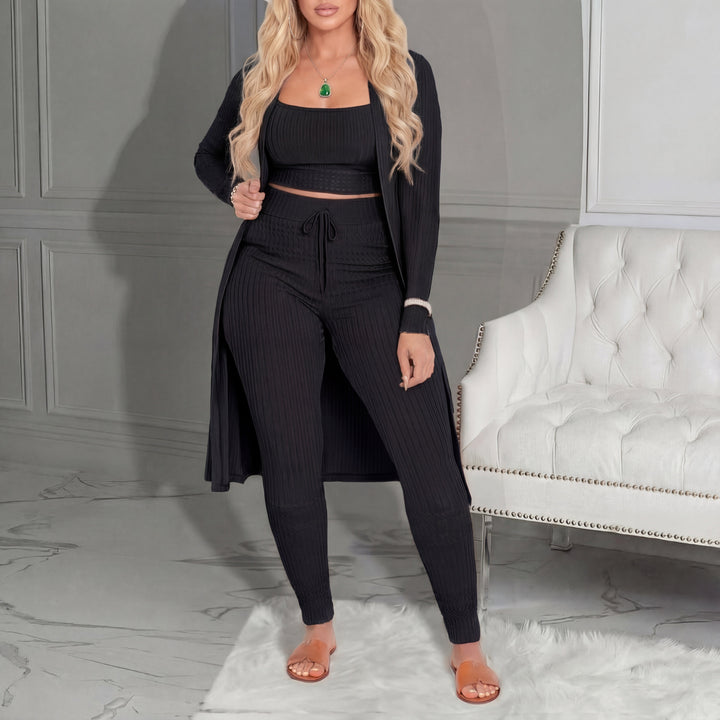 Amarie – Cosy Three-Piece Cardigan and Leggings Co-Ord Set